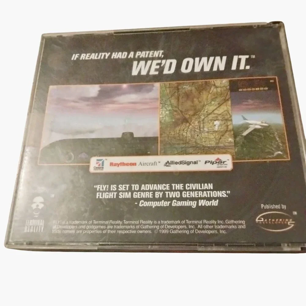 Fly PC Game 3 Disc Set Terminal Reality Flight Simulation Aviation CD 1999